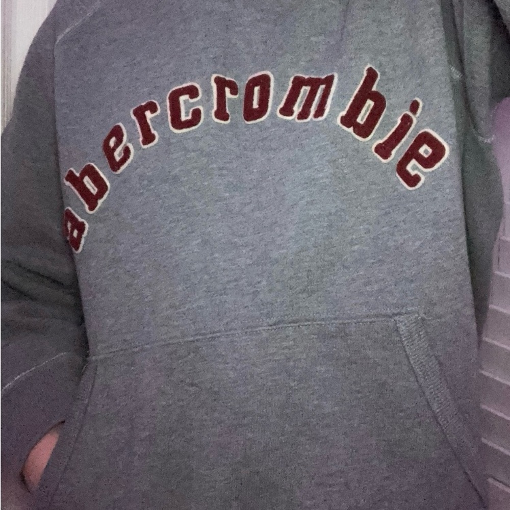 Y2k Abercrombie & Fitch Gray Hoodie